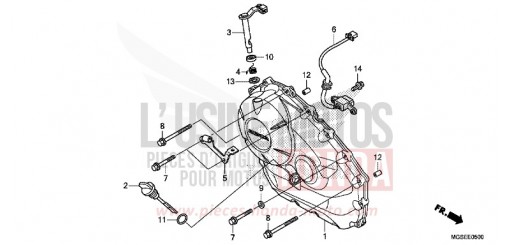PANNEAU CARTER-MOTEUR D. (NC700S/SA) NC700SD de 2013